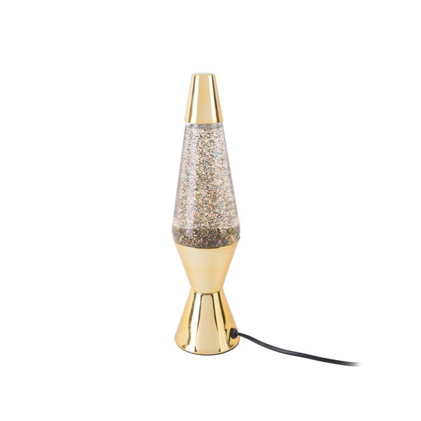 Aukso spalvos stalinis šviestuvas su blizgučiais Leitmotiv Glitter, 37 cm aukščio