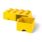 Geltonos spalvos laikymo dėžė su dviem LEGO® stalčiais