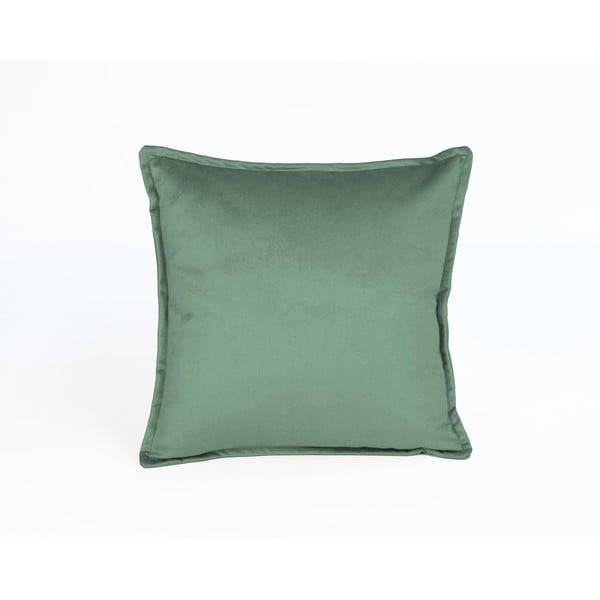 Žalia aksominė pagalvėlė Velvet Atelier Aqua, 45 x 45 cm