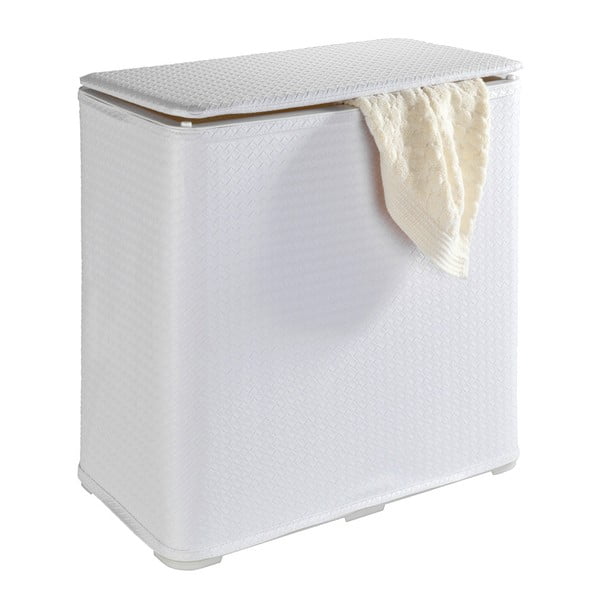 Baltas sulankstomas skalbinių krepšys Wenko Wanda, 65 l