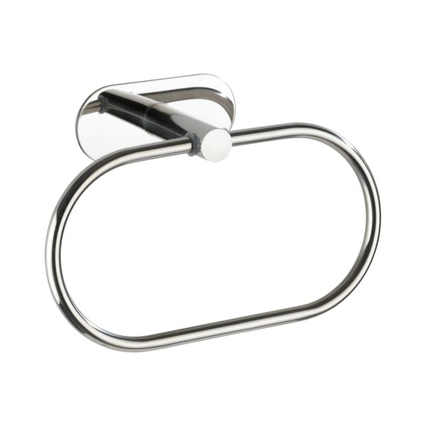 Wenko Orea Ring Turbo-Loc® nerūdijančio plieno sieninis rankšluosčių laikiklis