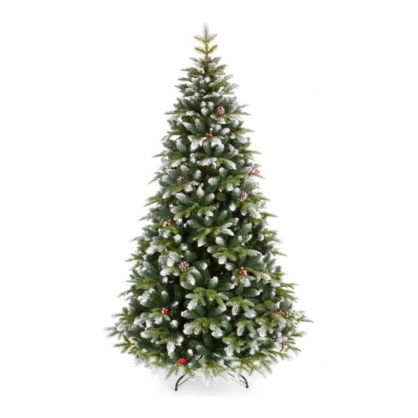 Dirbtinė sidabrinė Kalėdų eglutė, aukštis 220 cm