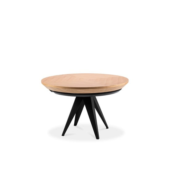 Didinamas kavos staliukas su juodomis metalinėmis kojomis Windsor & Co Sofas Magnus, skersmuo 120 cm