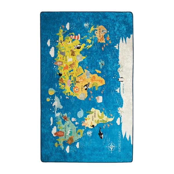 Vaikiškas kilimas World Map, 200 x 290 cm