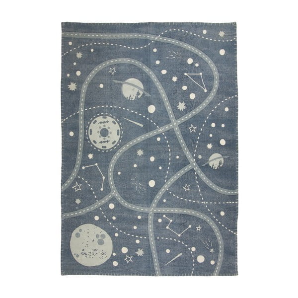 Rankomis margintas vaikiškas kilimas Nattiot Little Galaxy, 100 x 140 cm