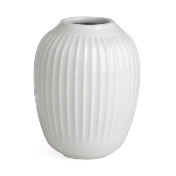 Balta keraminė vaza Kähler Design Hammershoi, aukštis 10 cm