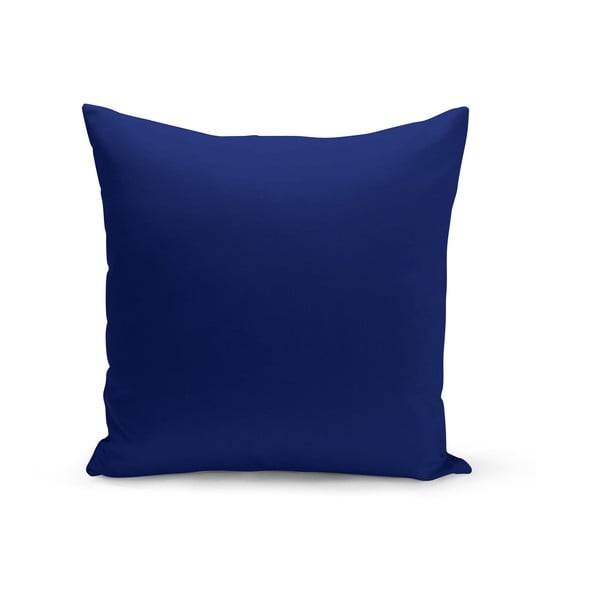 Tamsiai mėlynos spalvos dekoratyvinis pagalvės užvalkalas Lisa, 43 x 43 cm