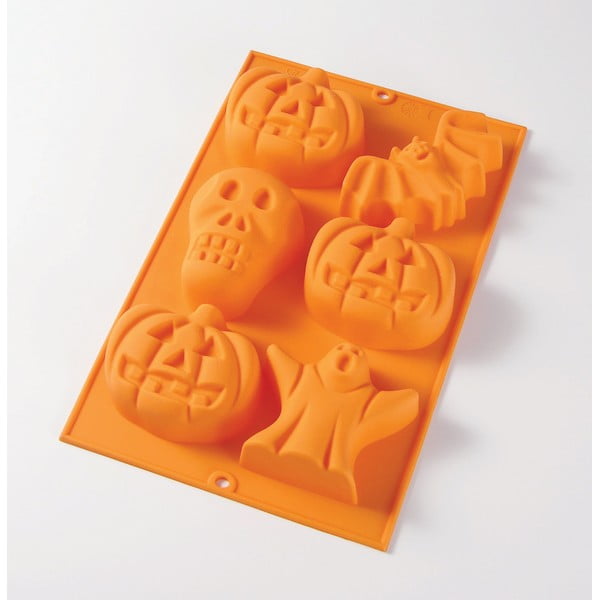 Oranžinė silikoninė kepimo forma Lékué Halloween Mould