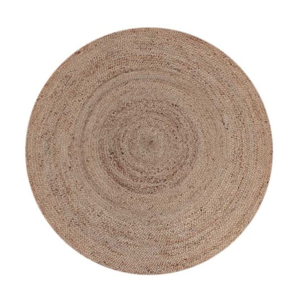 Kanapių pluošto kilimas LABEL51 Natural, ⌀ 150 cm