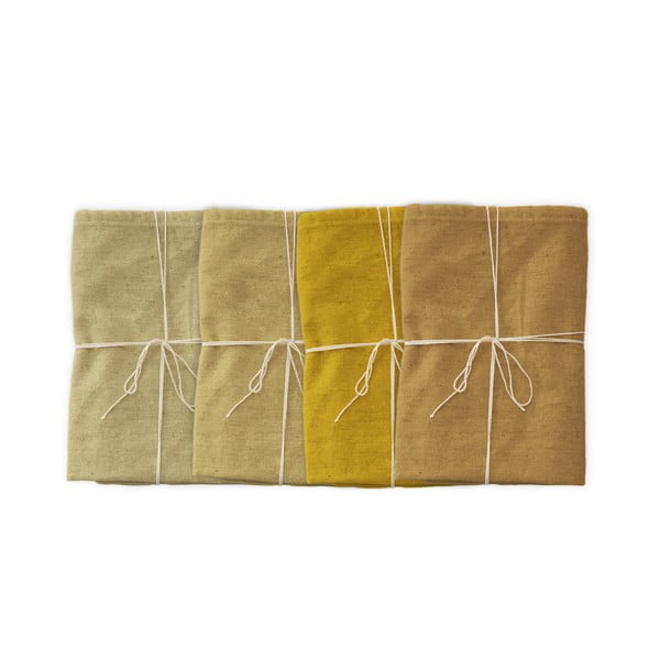 4 lininių servetėlių rinkinys Linen Couture Beige, 43 x 43 cm