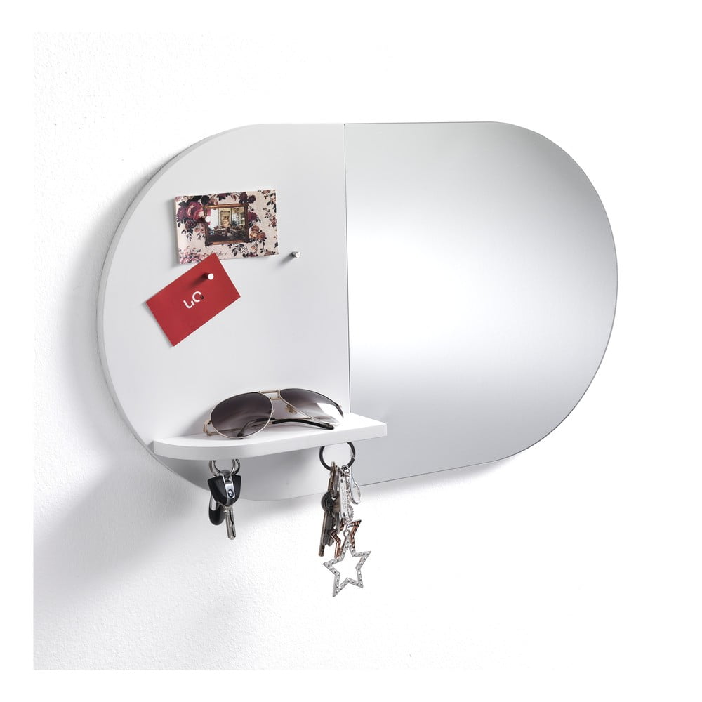 Sieninis veidrodis su magnetine plokštele Tomasucci Reminder, 36 x 60 x 9 cm