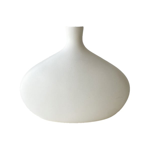 Balta keramikinė vaza Rulina Platy, aukštis 20 cm
