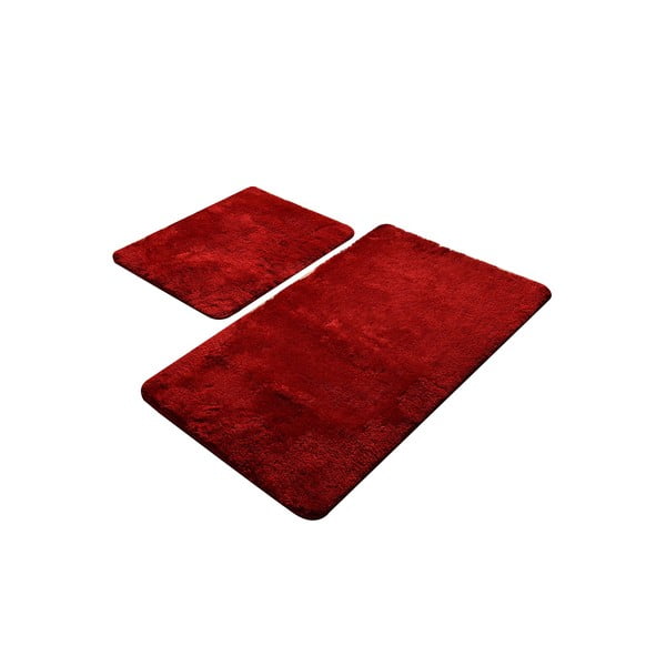 2 raudonų vonios kilimėlių rinkinys Chilai Home by Alessia