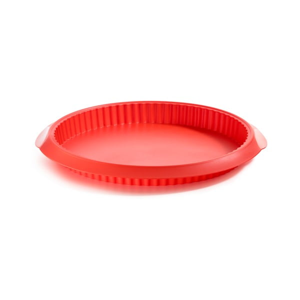 Lékué raudona silikoninė forma quiche, ⌀ 28 cm