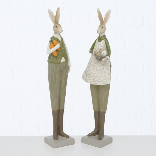 2 Velykinių dekoracijų rinkinys Boltze Mr. & Mrs. Rabbit