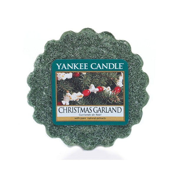 Yankee Candle Kalėdų vainiko kvapusis vaškas, kvapo trukmė iki 8 val.
