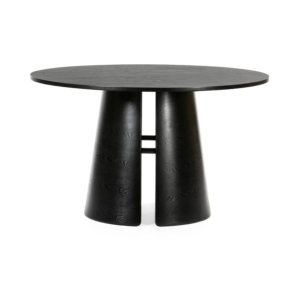 Juodas apvalus valgomojo stalas Teulat Cep, ø 137 cm