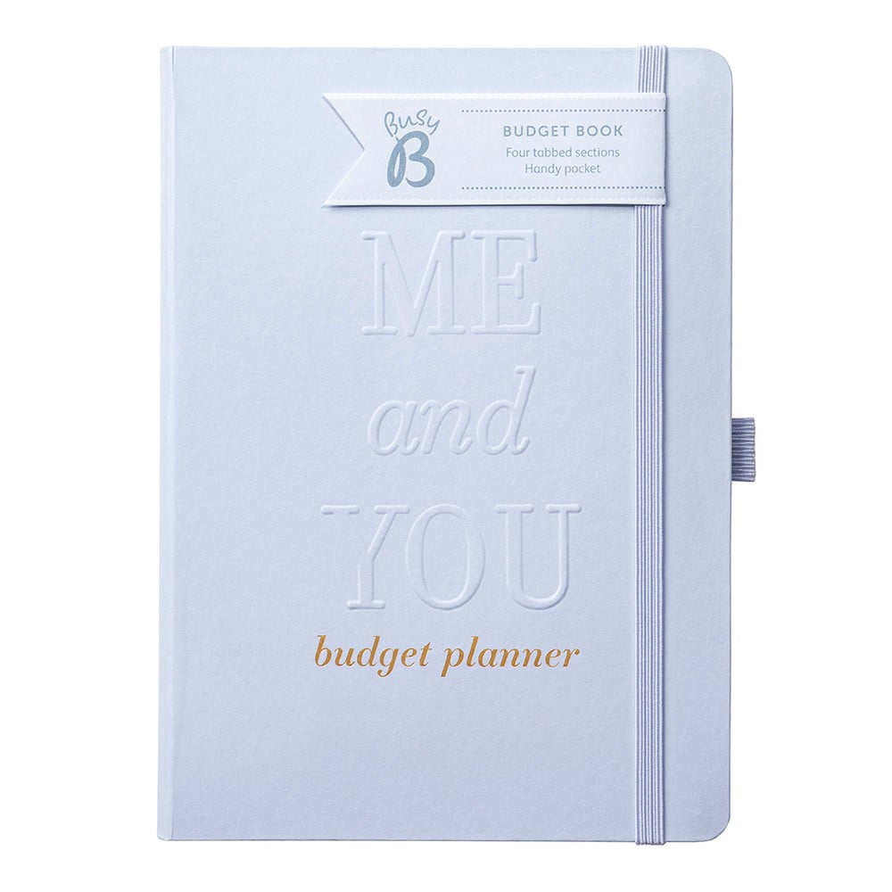 Sidabro spalvos užrašų knygutė vestuvių biudžetui Busy B