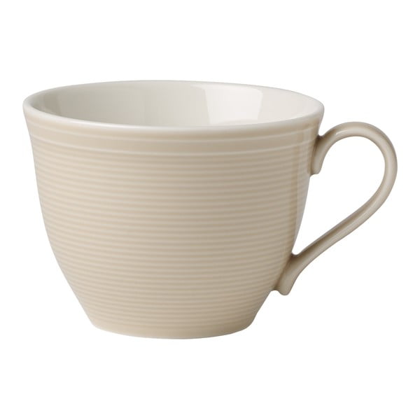 Baltai smėlio spalvos porcelianinis kavos puodelis Villeroy & Boch Like Color Loop, 250 ml