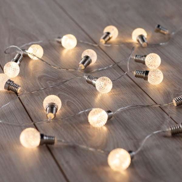 LED lempučių girlianda DecoKing Bulb, 20 lempučių, 2,4 m