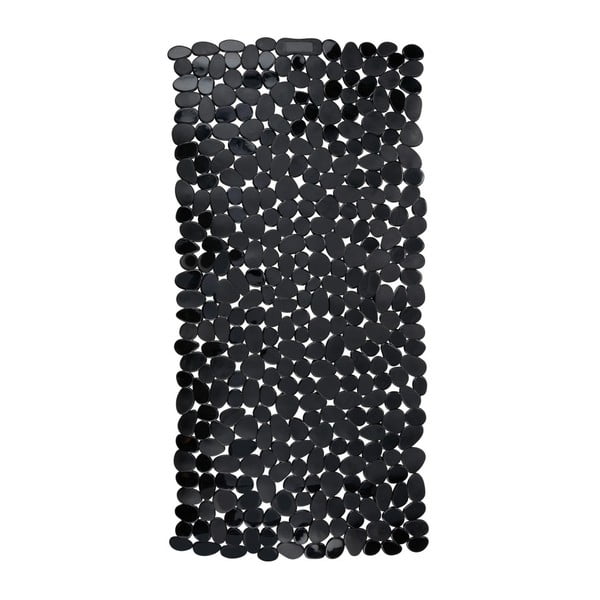 Juodas neslidus vonios kilimėlis Wenko Paradise, 71 x 36 cm