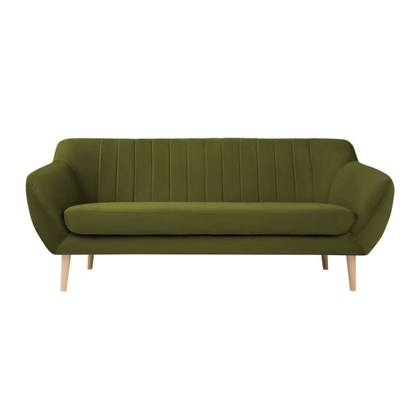 Žalia aksominė sofa Mazzini Sofas Sardaigne, 188 cm