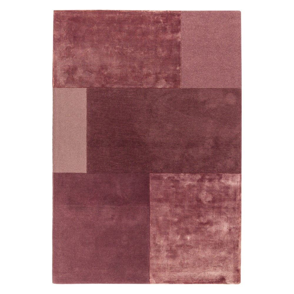 Tamsiai rausvas kilimas "Asiatic Carpets Tate Tonal Textures", 120 x 170 cm
