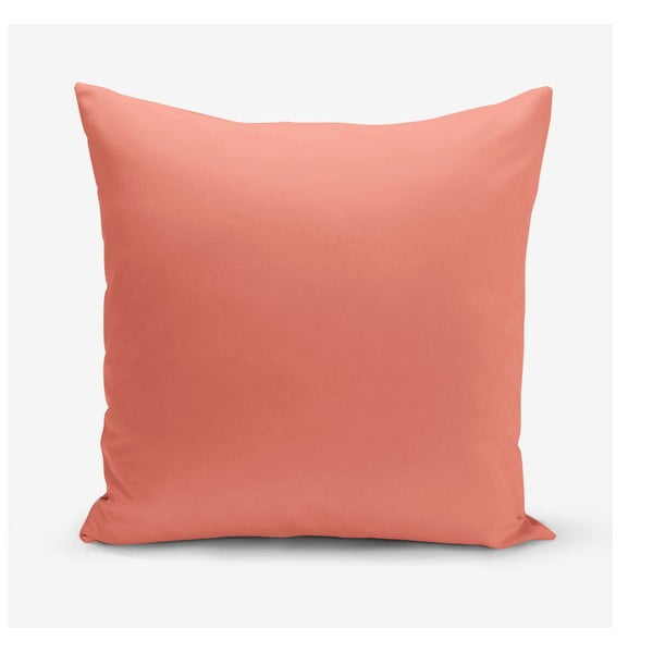 Oranžiniai minimalistiniai pagalvių užvalkalai, 45 x 45 cm