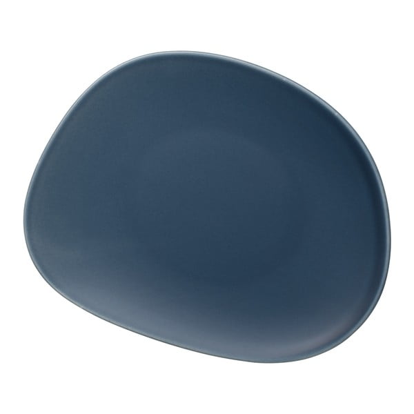 Šviesiai mėlynos spalvos porcelianinė desertinė lėkštė Villeroy & Boch Like Organic, 21 cm