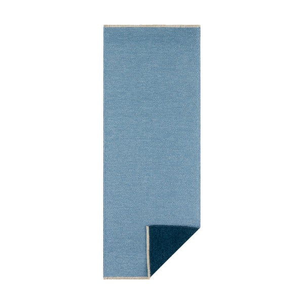 Mėlynas dvipusis kilimas Hanse Home Duo, 80 x 200 cm