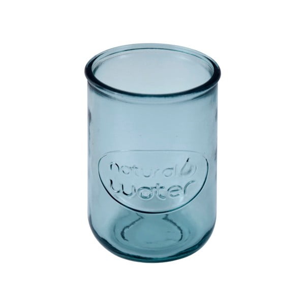 Mėlynas perdirbto stiklo indelis Ego Dekor Water, 0,4 l