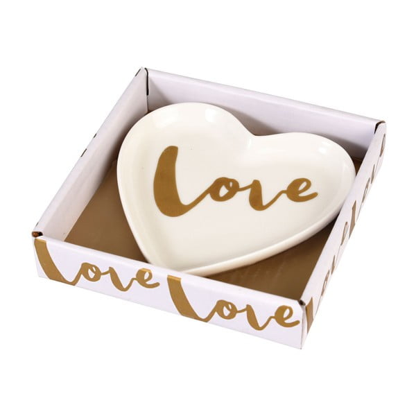 Dekoratyvinė porcelianinė lėkštė Rex London Love Heart