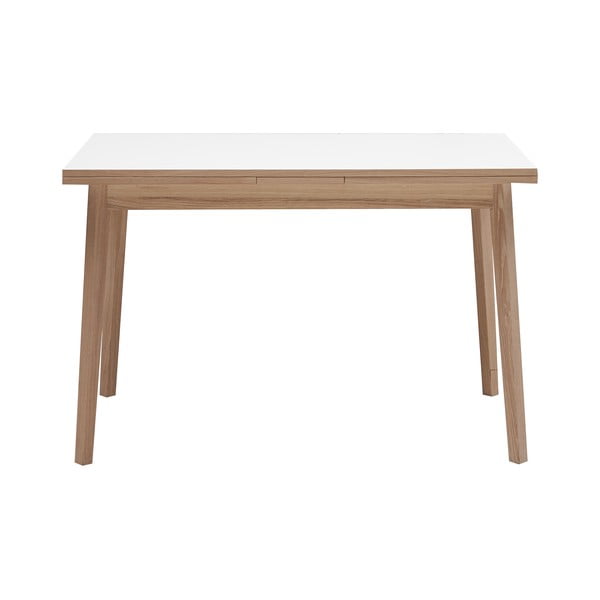 Išskleidžiamas valgomojo stalas su baltu stalviršiu Hammel Single, 120 x 80 cm
