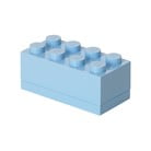 Šviesiai mėlyna LEGO® Mini Box laikymo dėžutė
