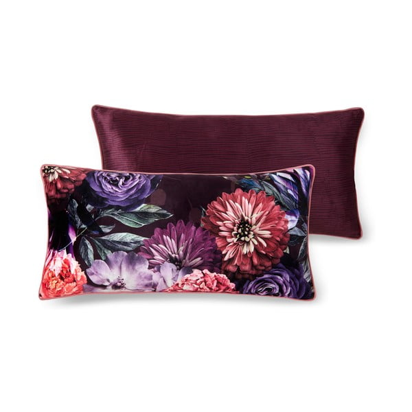Violetinė dekoratyvinė pagalvė Descanso Bloomie, 30 x 60 cm