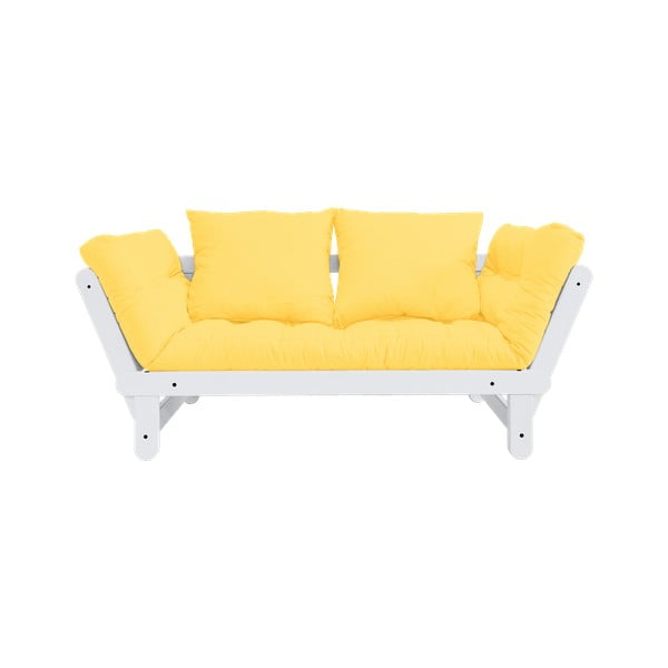Išlankstoma sofa Karup Design Beat White/Yellow