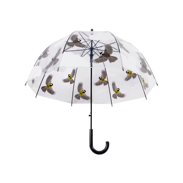 Skaidrus skėtis su paukščių motyvu Esschert Design, ⌀ 80,8 cm