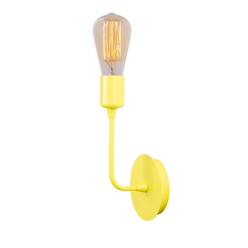 Geltonas sieninis šviestuvas Homemania Decor Simple Drop