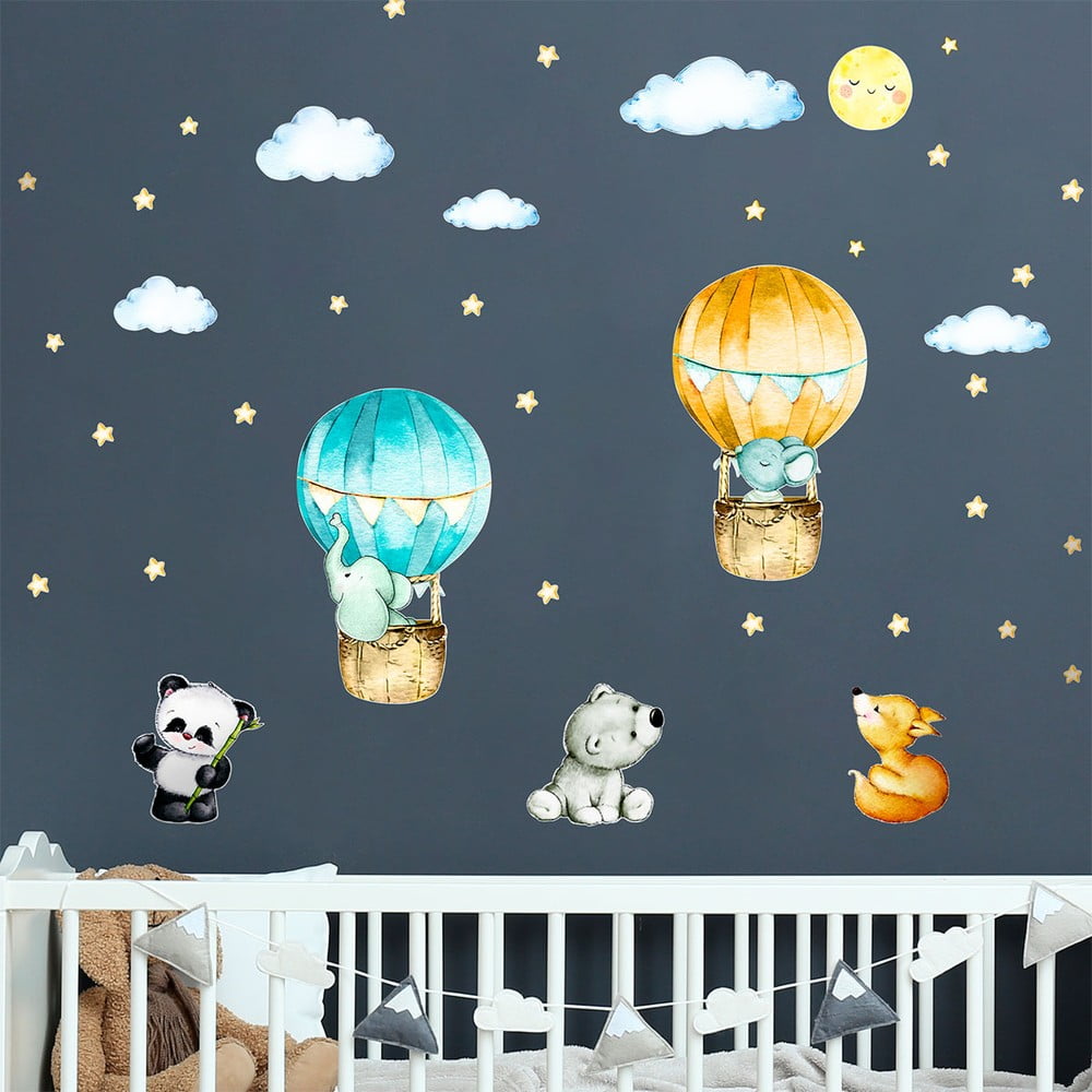 Vaikiški sienų lipdukai Ambiance Balloons and Stars