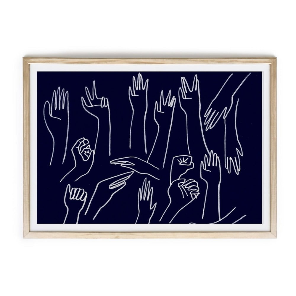 Paveikslas rėmuose "Velvet Atelier Hands", 60 x 40 cm