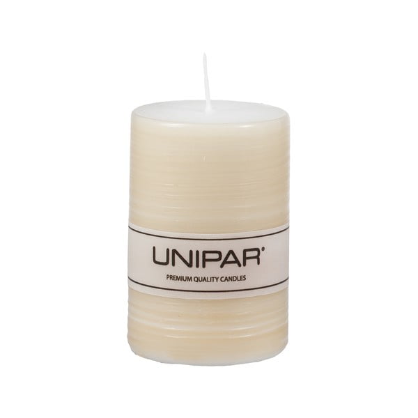 Smėlio spalvos žvakė Unipar Finelines, degimo laikas 18 val