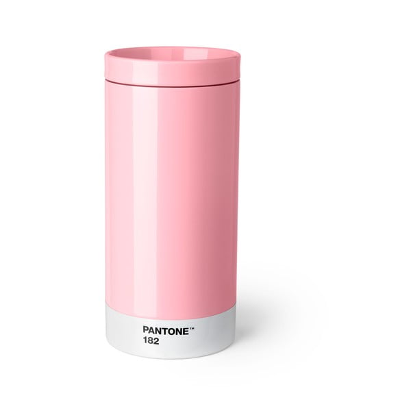 Šviesiai rožinis nerūdijančio plieno kelioninis puodelis Pantone, 430 ml
