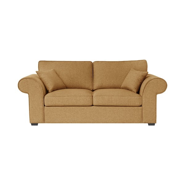 Geltonos spalvos sofa-lova Jalouse Maison Ivy, 200 cm