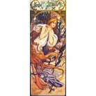 Paveikslo reprodukcija Alfons Mucha Spring, 80 x 30 cm