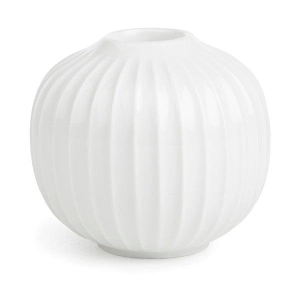 Balta porcelianinė žvakidė Kähler Design Hammershoi, ⌀ 7,5 cm