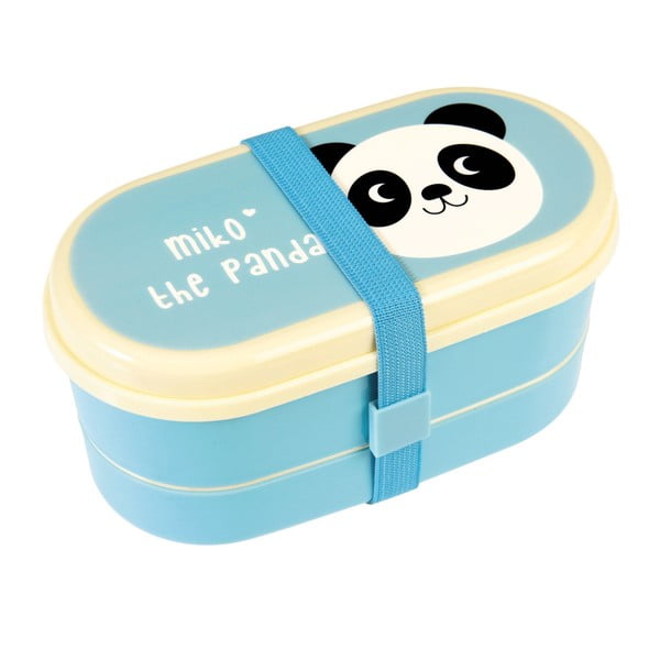 Mėlyna pietų bento dėžutė Rex London Miko The Panda
