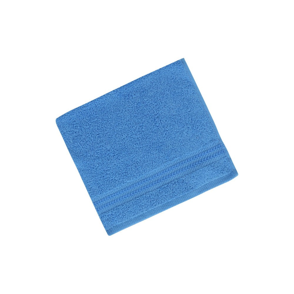 Mėlynas grynos medvilnės rankšluostis Sky, 30 x 50 cm