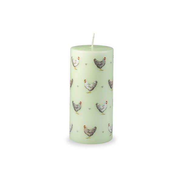 Žalia velykinė žvakė Unipar Cute Hens, degimo laikas 73 val