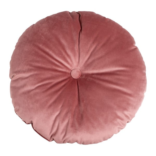 Rožinė pagalvėlė su aksominiu užvalkalu House Nordic Luso, ø 45 cm