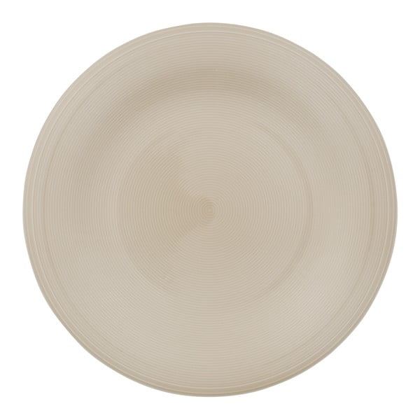 Baltos ir smėlio spalvos porcelianinė lėkštė Villeroy & Boch Like Color Loop, ø 28,5 cm
